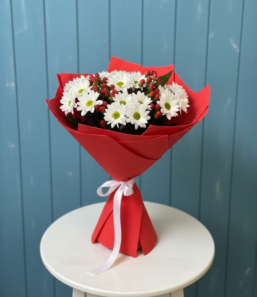 Букет цветов из: Хризантемы в Базарный Сызган