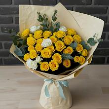 Букет цветов из:  Розы в Базарный Сызган