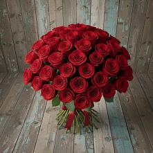 Букет 55 Красных роз Фридом #REPLACE_PRED# Базарный Сызган