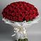 Букет 101 Красная роза Блэк Мэджик в Базарный Сызган