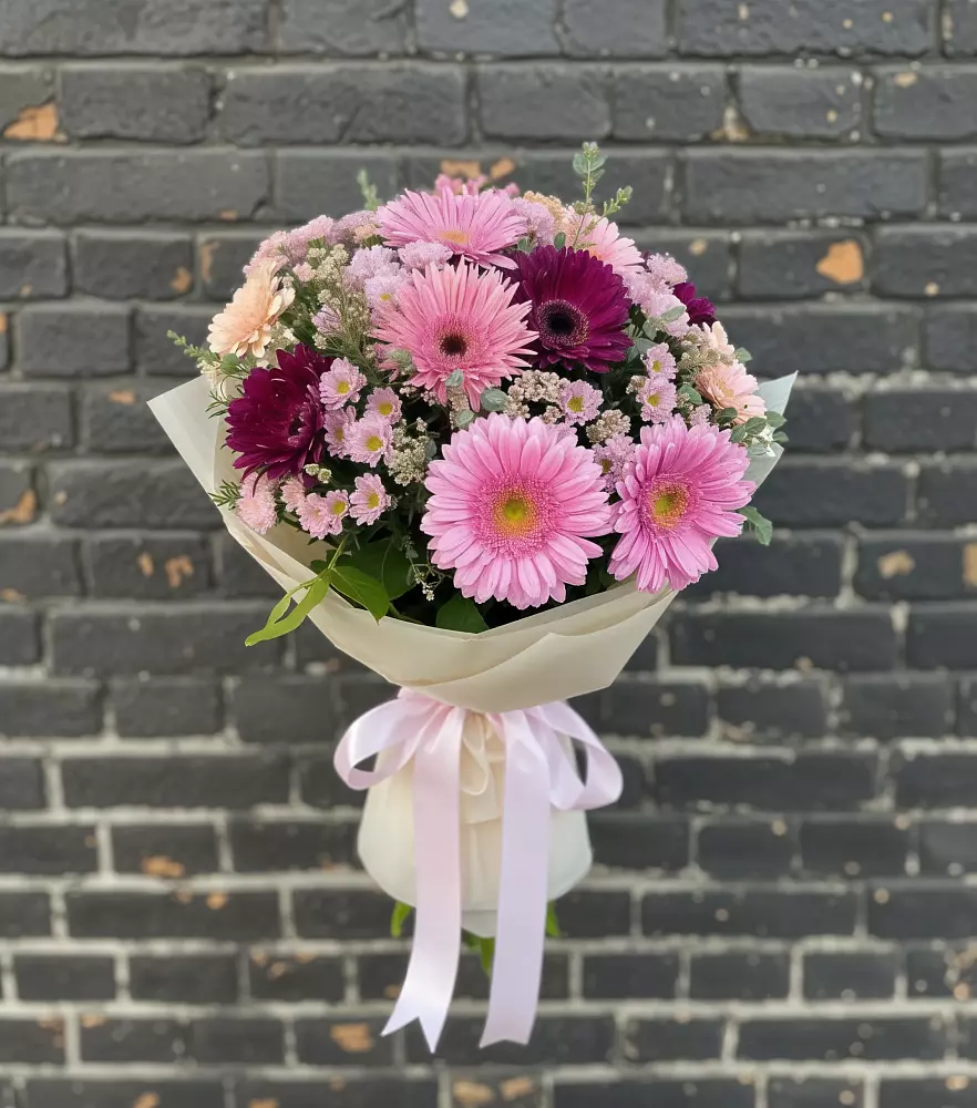 Букет цветов из: Герберы и Хризантемы в Базарный Сызган