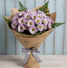 Букет цветов из:  Хризантемы #REPLACE_PRED# Базарный Сызган