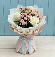 Букет цветов из:  Розы в Базарный Сызган