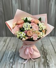 Букет цветов из:  Гвоздики, Розы и Хризантемы #REPLACE_PRED# Базарный Сызган