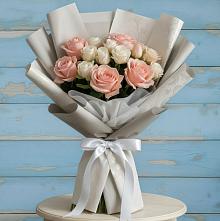 Букет цветов из:  Розы #REPLACE_PRED# Базарный Сызган