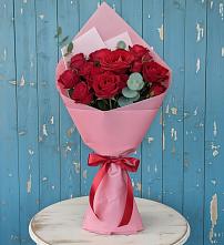 Букет цветов из:  Розы в Базарный Сызган