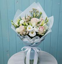 Букет цветов из:  Розы и Лизиантусы #REPLACE_PRED# Базарный Сызган