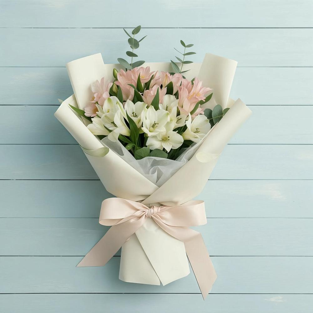 Букет цветов из: Альстромерии в Базарный Сызган