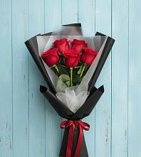 Букет цветов из:  Розы #REPLACE_PRED# Базарный Сызган