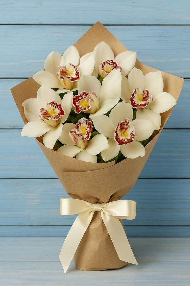 Букет цветов из: Орхидеи и Розы в Базарный Сызган