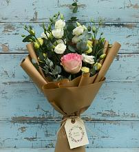 Букет цветов из:  Розы и Лизиантусы #REPLACE_PRED# Базарный Сызган